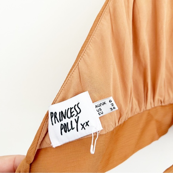 NEW Princess Polly Paityn High Neck Halter Open Back Crop Top Size US 2 - Picture 6 of 8